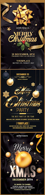  Christmas Flyer Template Bundle