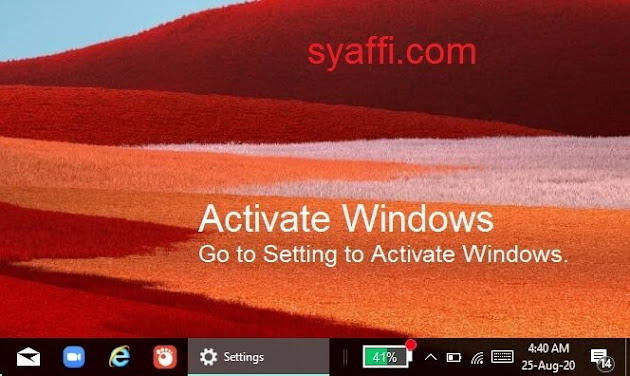 4. Watermark Activate Windows Go to Setting to Activate Windows - Windows 10 Product Key
