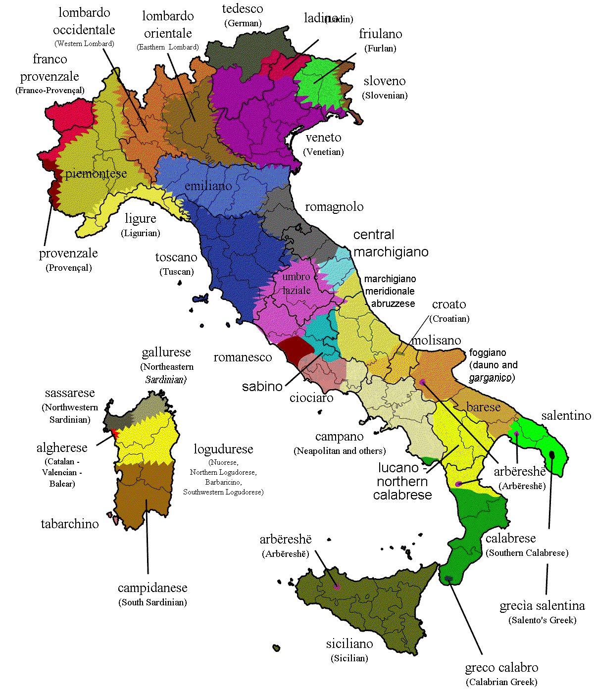 PZ C: cartina italia