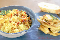  Cous-cous con verduras, manzana y pollo al curry