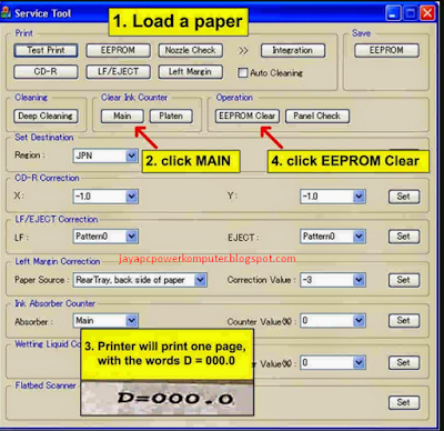 cara reset printer canon mp287 tanpa software