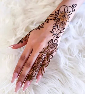 Front Hand Mehndi  Design