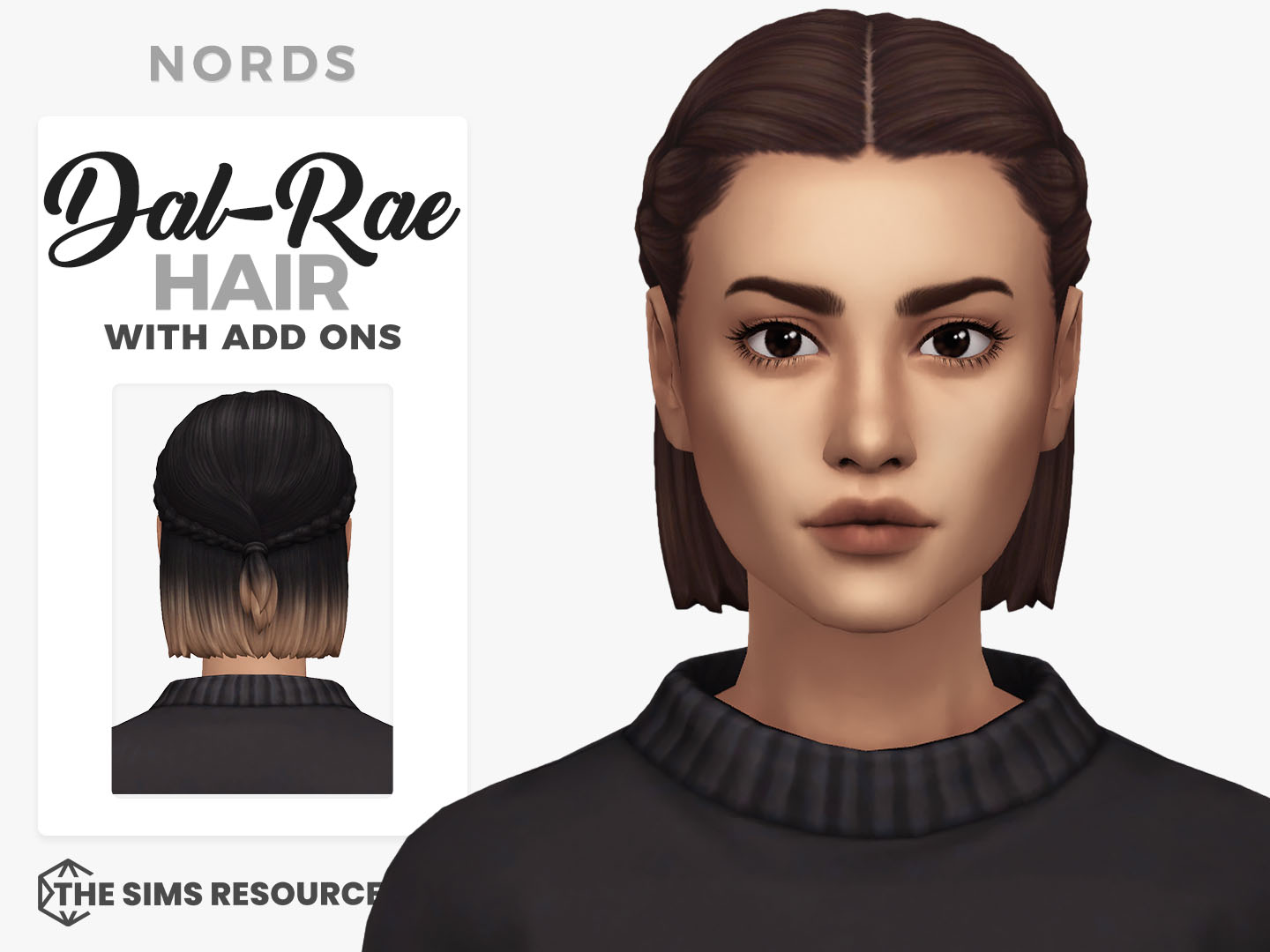 Dal-Rae Sims 4 CC Hair