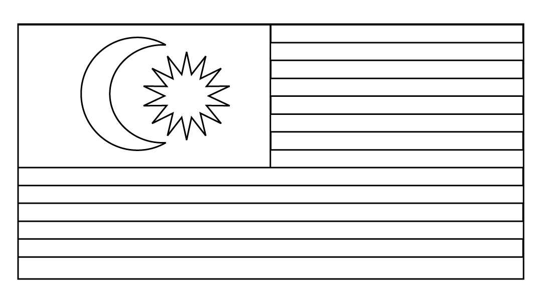 Lukisan  Gambar Bendera  Malaysia Untuk Mewarna Cikimm com