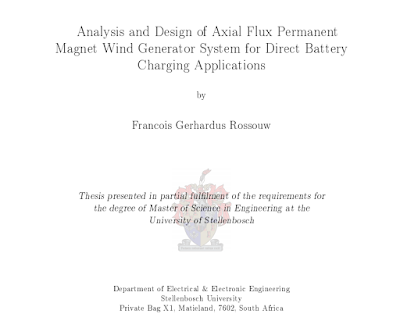 Permanent Magnet Wind Generator System