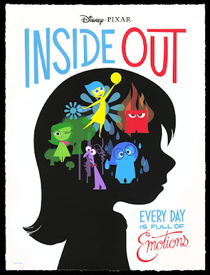 Cartel en inglés de la película de animación de Pixar Inside Out
