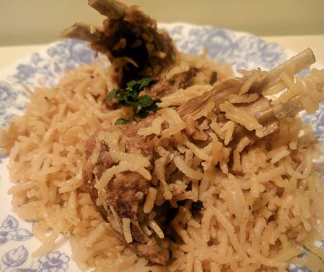 yakhni pulao,mutton rice,yakhni