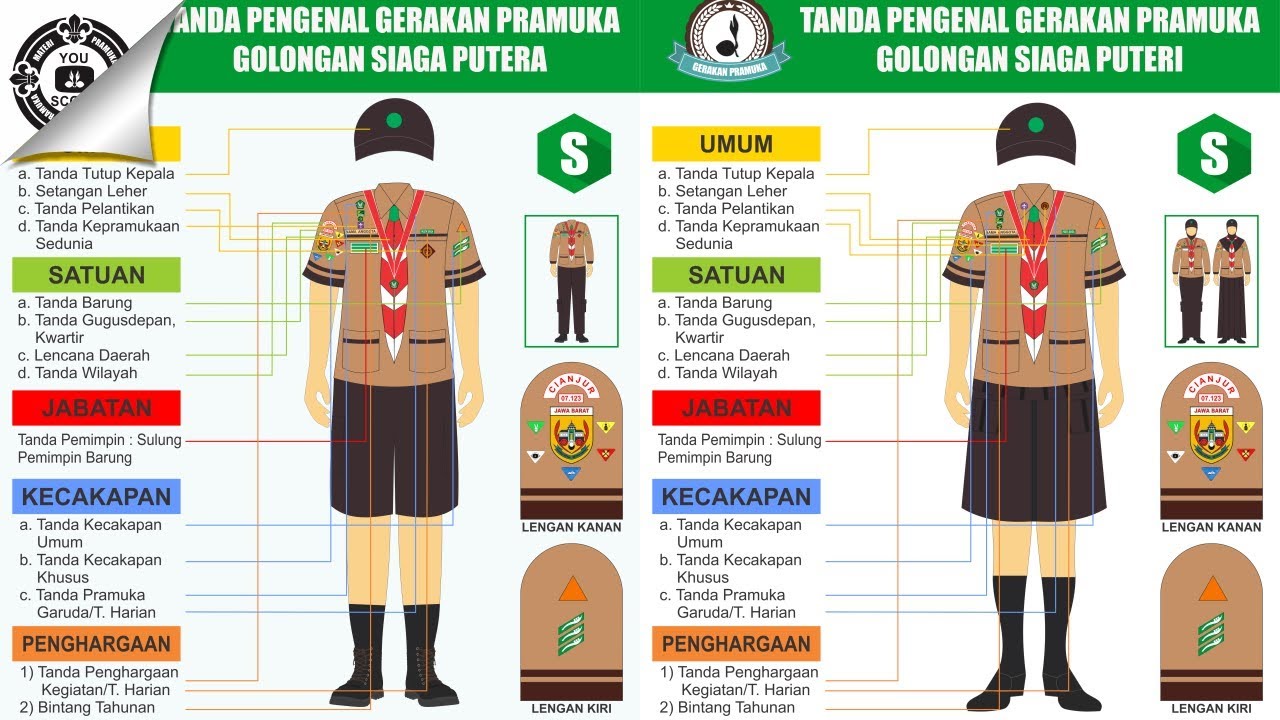 Pemasangan Atribut  Pramuka  Dari Siaga  Sampai Pembina 