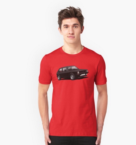 Redbubble Volkswagen Golf GTI Mk1 t-shirts black