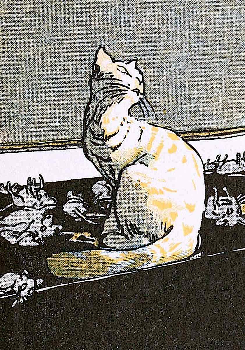 Albert Weisgerber, cat and mice