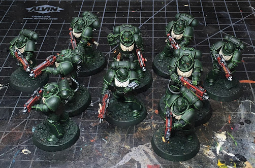 Dark Angels Intercessors and Heavy Intercessors WIP