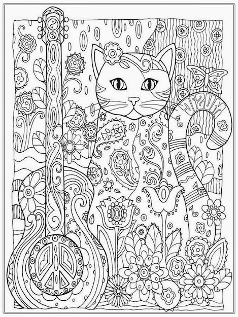 Cat Coloring Pages For Adult Realistic Coloring Pages