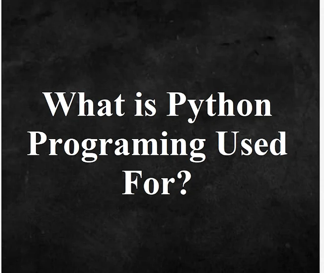 what is python programing used for