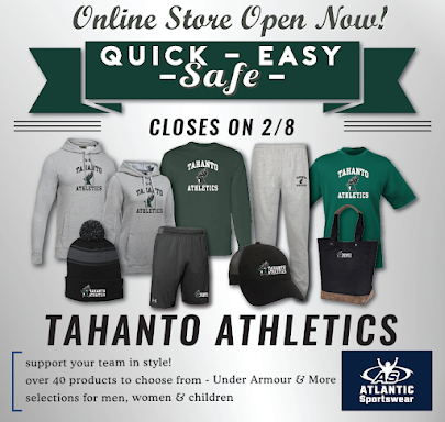 Tahanto Athletics Swag Store is OPEN!