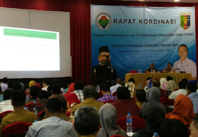 Dinas PMD Lampung Gelar Rakor Program Pembangunan dan Pemberdayaan Masyarakat Desa (P3MD) Tahun 2017