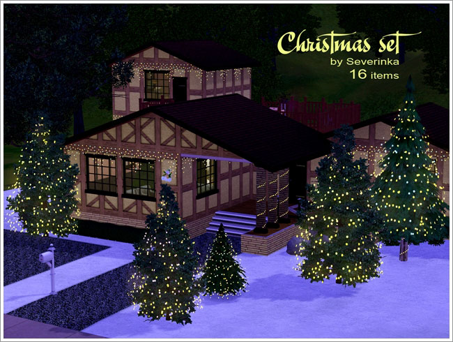 My Sims  3  Blog Christmas  Decor  Set by Severinka