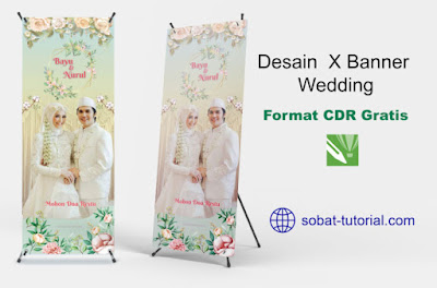 Desain X Banner Wedding Format Coreldraw Gratis