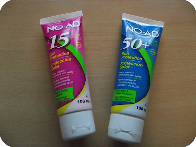 NO AD suncream tubes