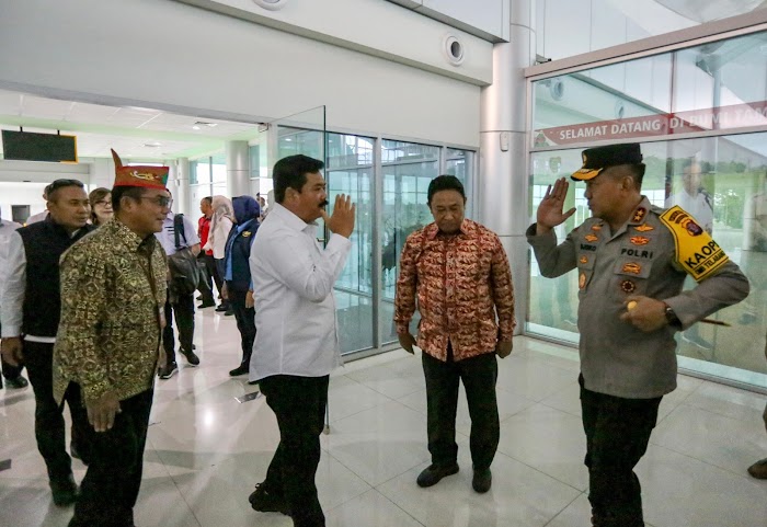 Sambut Kedatangan Menteri ATR/BPN, Kapolda Kalteng Ucapkan Selamat Datang di Bumi Tambun Bungai