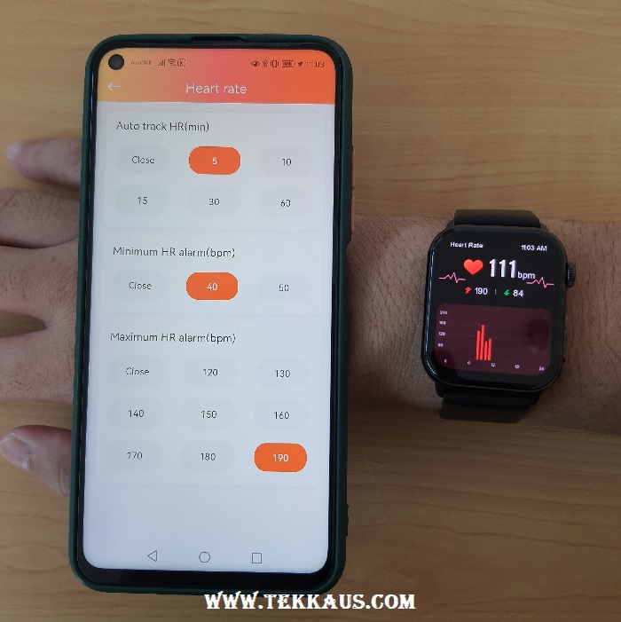 Kieslect KS Smartwatch Abnormal Heart Rate Warning