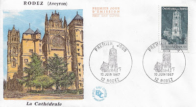 FDC "La cathédrale de Rodez" - France 1967