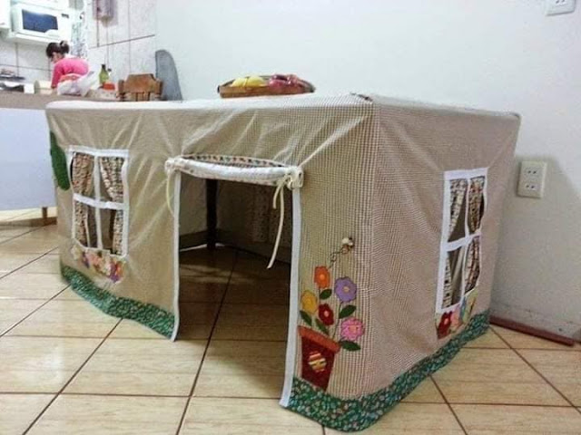 Casinha de Tecido para Mesa