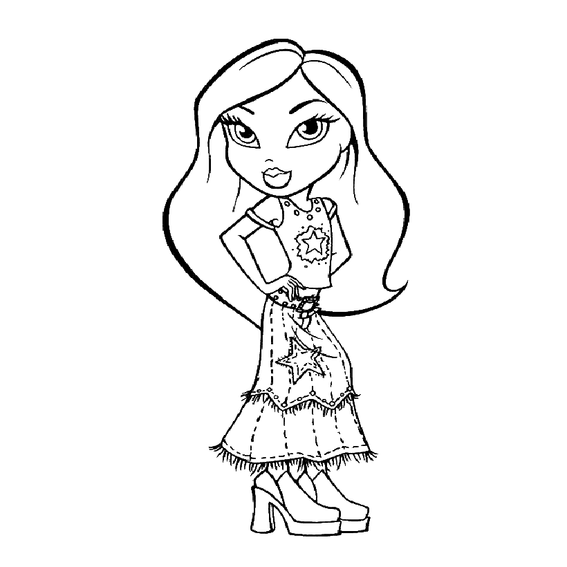 Download Bratz coloring pictures for kids ~ Coloring Pictures