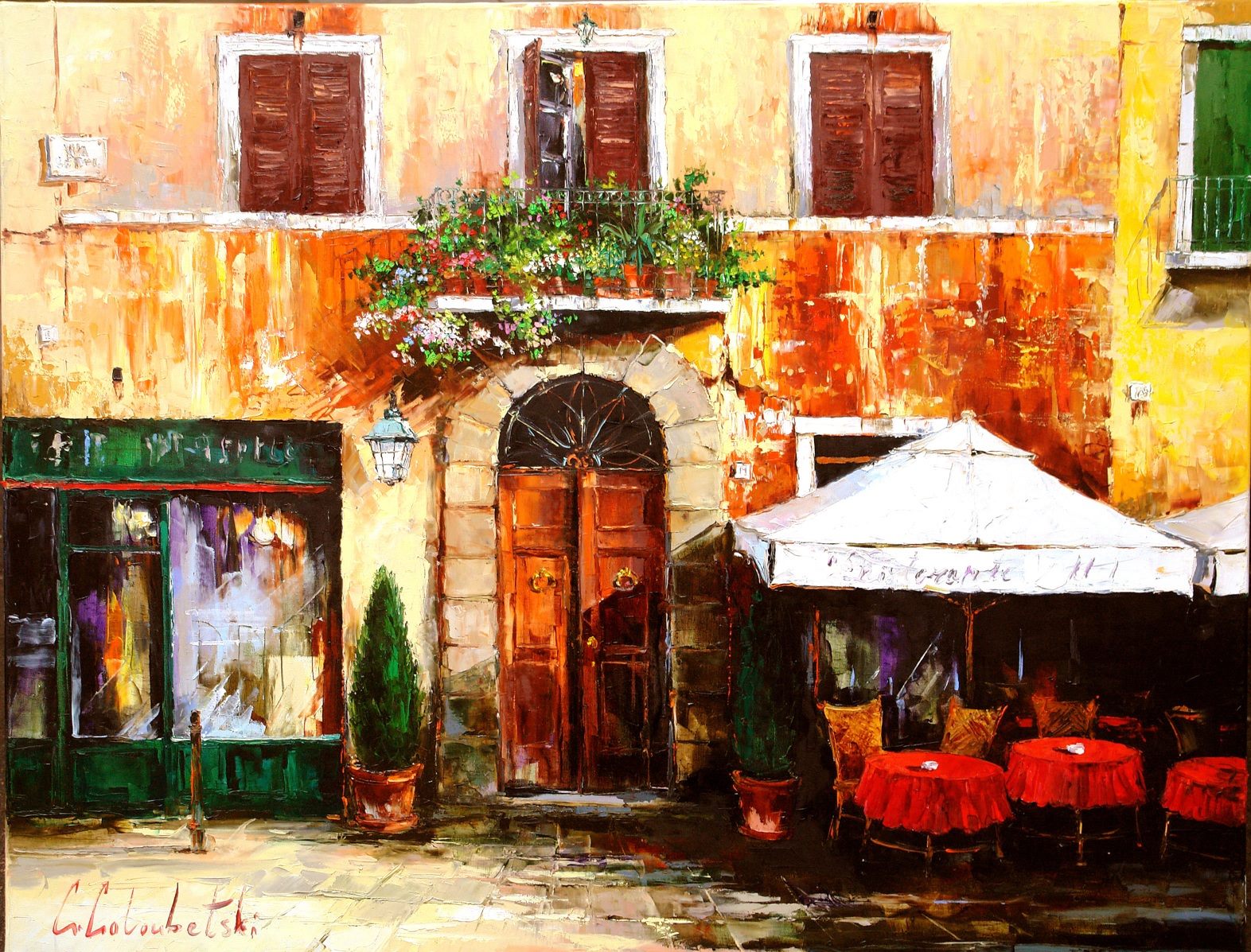 Gleb Goloubetski, 1975 - A Cityscape Impressionist Painter