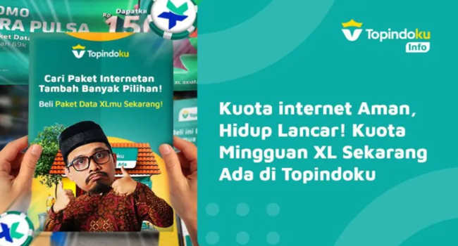 Kuota Mingguan XL Termurah Sekarang Ada di Topindoku. Kuota internet Aman, Hidup Lancar!