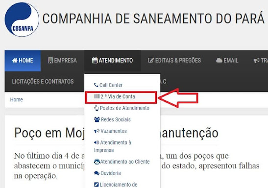 Home do site Cosanpa