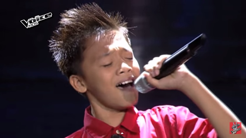 Kid rapper Jhoas Sumatra sings "Help" on 'The Voice'