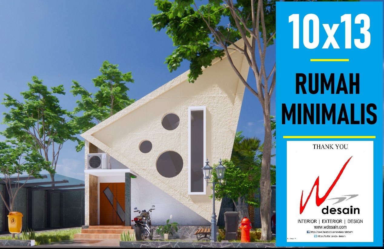 Desain Rumah Unik Sederhana 10x13 DESAIN RUMAH MINIMALIS