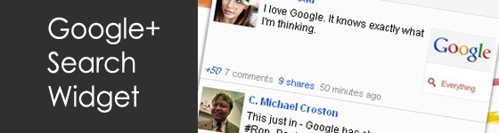 Google+ Search Widget - jQuery Plugin