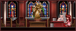 The Church job in Princess Maker 2, where your daughter keeps the floors of the gods clean.