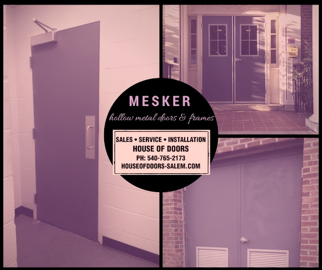 Mesker brand hollow metal doors & frames sold, serviced and installed by House of Doors - Roanoke, VA