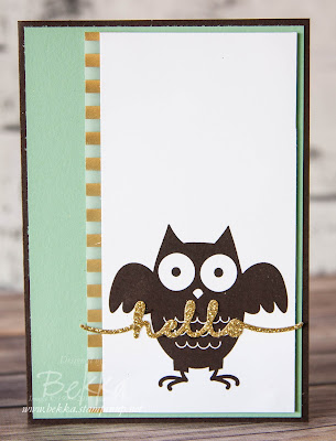 Howl-O-Ween Hello Card using Stampin' Up! UK Supplies