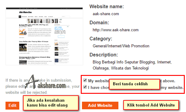  tombol add websites