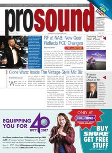 Pro Sound News - April 2017 | ISSN 0164-6338 | TRUE PDF | Mensile | Professionisti | Audio | Video | Comunicazione | Tecnologia
Pro Sound News is a monthly news journal dedicated to the business of the professional audio industry. For more than 30 years, Pro Sound News has been — and is — the leading provider of timely and accurate news, industry analysis, features and technology updates to the expanded professional audio community — including recording, post, broadcast, live sound, and pro audio equipment retail.