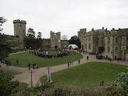 Front of Warwick Castle. Inside Warwick, with a sword fighting demonstration . (img )