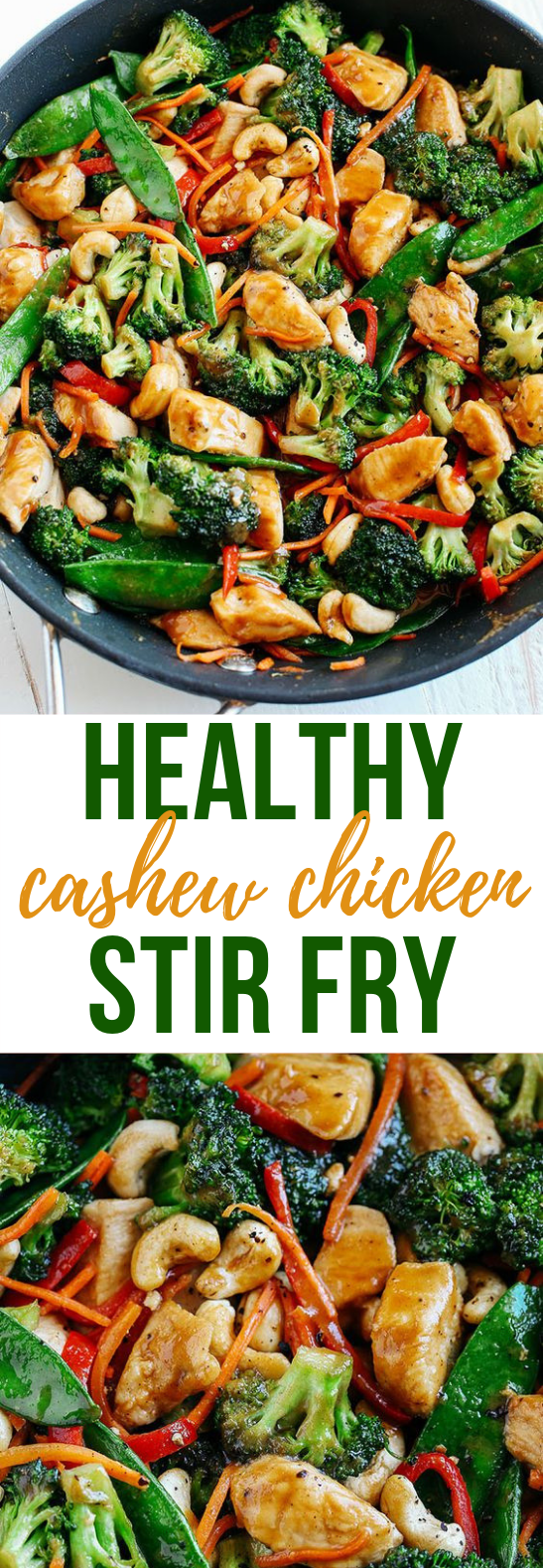 ONE SKILLET CASHEW CHICKEN STIR FRY #healthy #mealprep