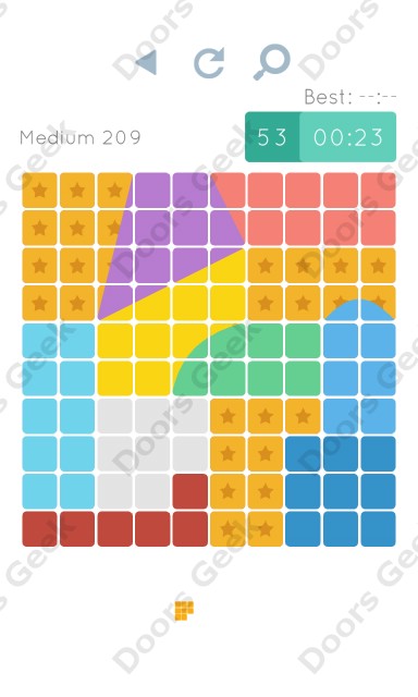 Cheats, Walkthrough for Blocks and Shapes Medium Level 209