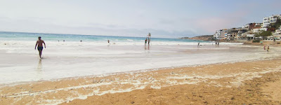La playa de Taghazout.