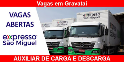 Vaga para Auxiliar de Carga e descarga em Gravataí