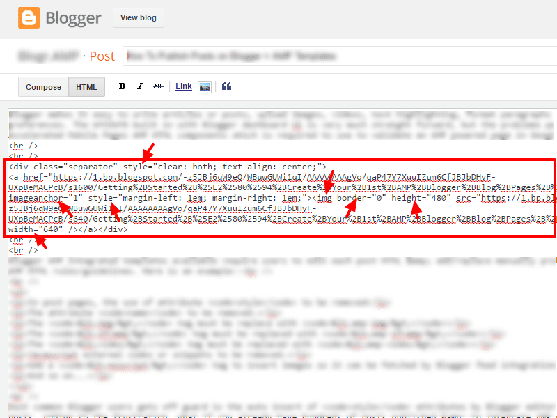 Publish Blogger Posts with valid AMP HTML components how-to