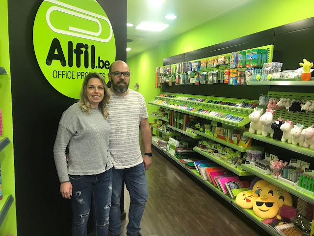 Inauguración papelería Alfil Be Blanes