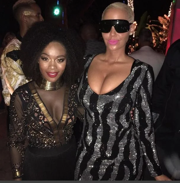 Nomzamo Mbatha and Amber Rose