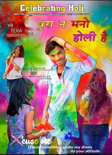 Happy Holi Photo Editing in Picsart 2021 | Holi Special Photo Editing Background Hd