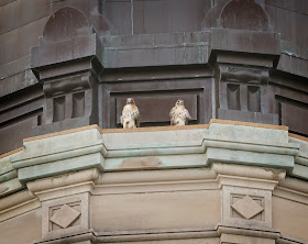 Amelia and Christo atop Most Holy Redeemer church.