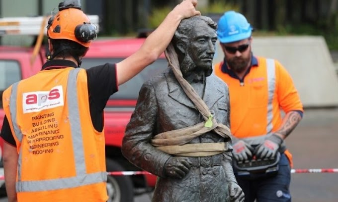 New Zealand removes statue of controversial colonist