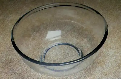 image of large glass bowl